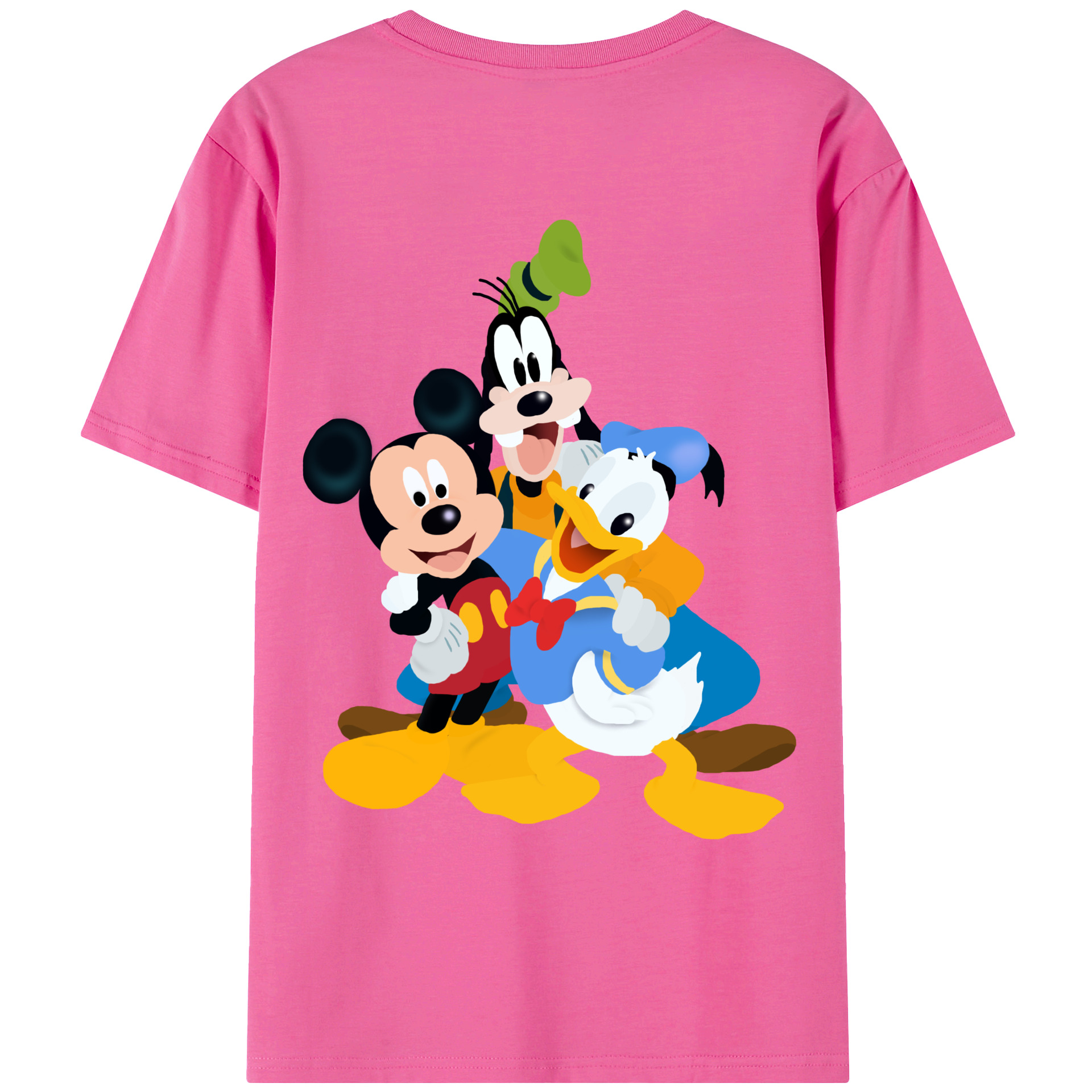 （画像用） ミッキーマウス Mickey Mouse レディース半袖Tシャツ(バックプリント)